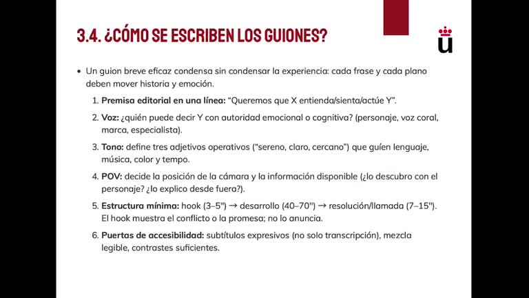 Desarrollo del Tema 7. Creación de contenidos