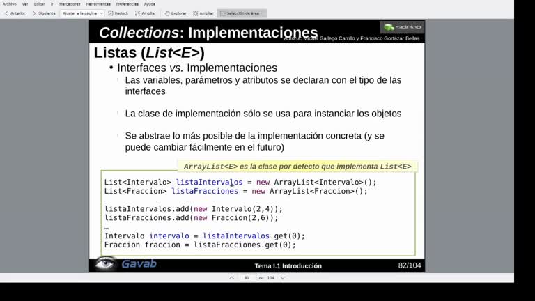Tema 1 Estructuras de datos básicas. Framework Collections: Implementaciones