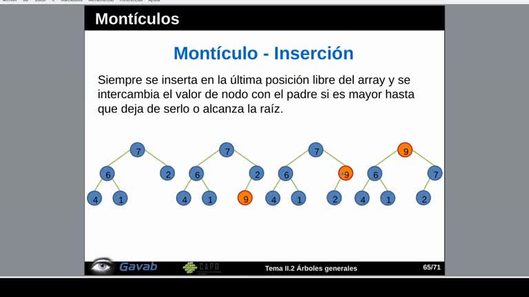 Tema 2 Árboles generales. Montículos