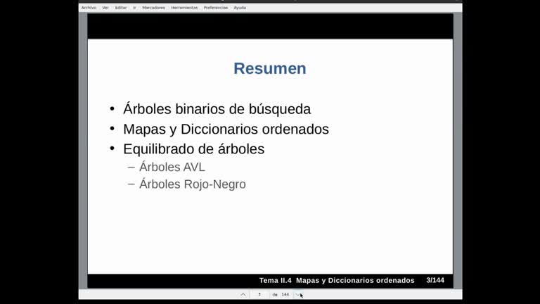 Tema 4 Mapas y diccionarios ordenados. Introducción