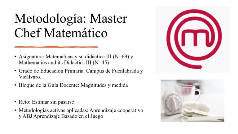 MatesChef.Aprender del error: estimar, argumentar y mejorar en el aula de Matemáticas de Primaria