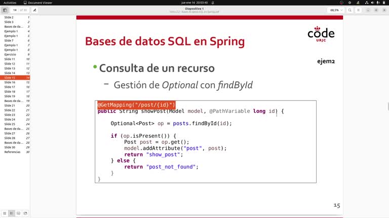 Parte 1 - Tema 2.2 - Bases de datos SQL en Spring
