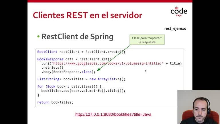 Parte 1 - Tema 4.5 - Clientes REST en el Servidor