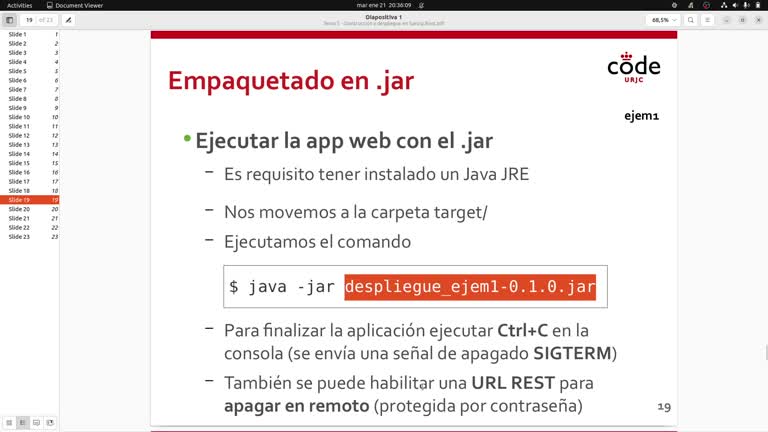 Parte 1 - Tema 5 - Construcción y despliegue en Spring Boot