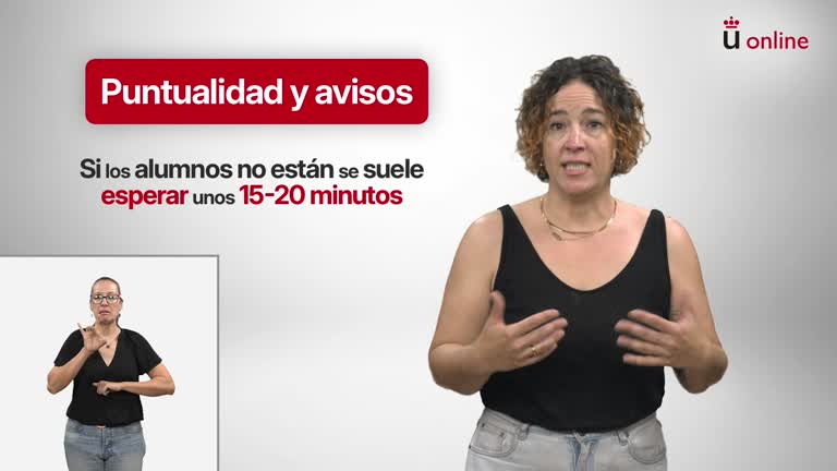 Presentación de las intérpretes de LSE de la URJC