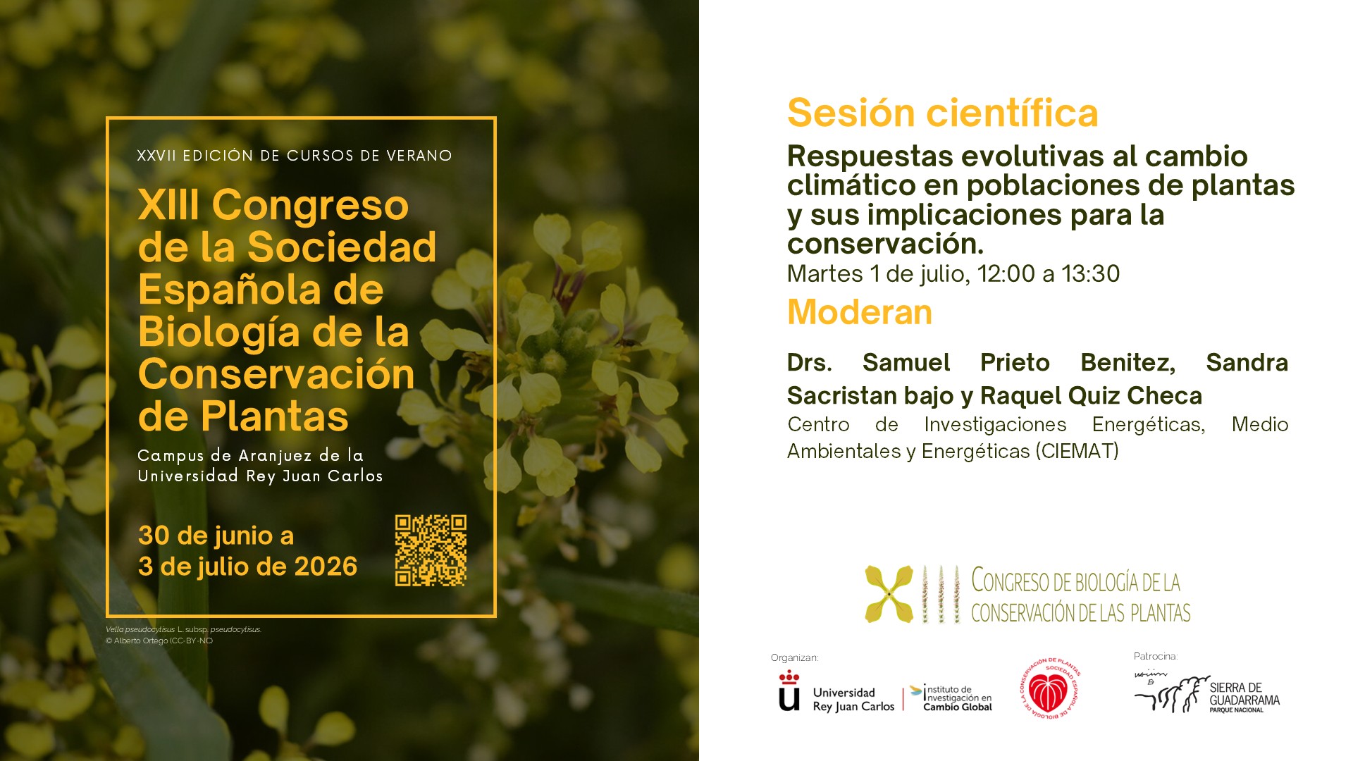 Sesión Científica - Efectos del Cambio global y respuestas evolutivas