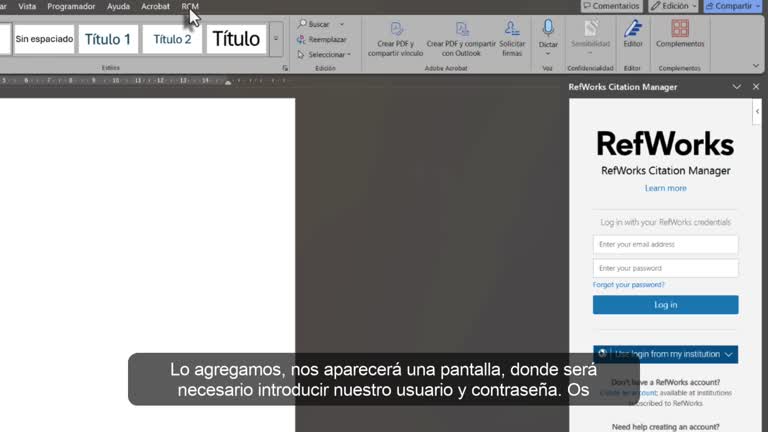 B5. RCM: Instalar, logarse y actualizar
