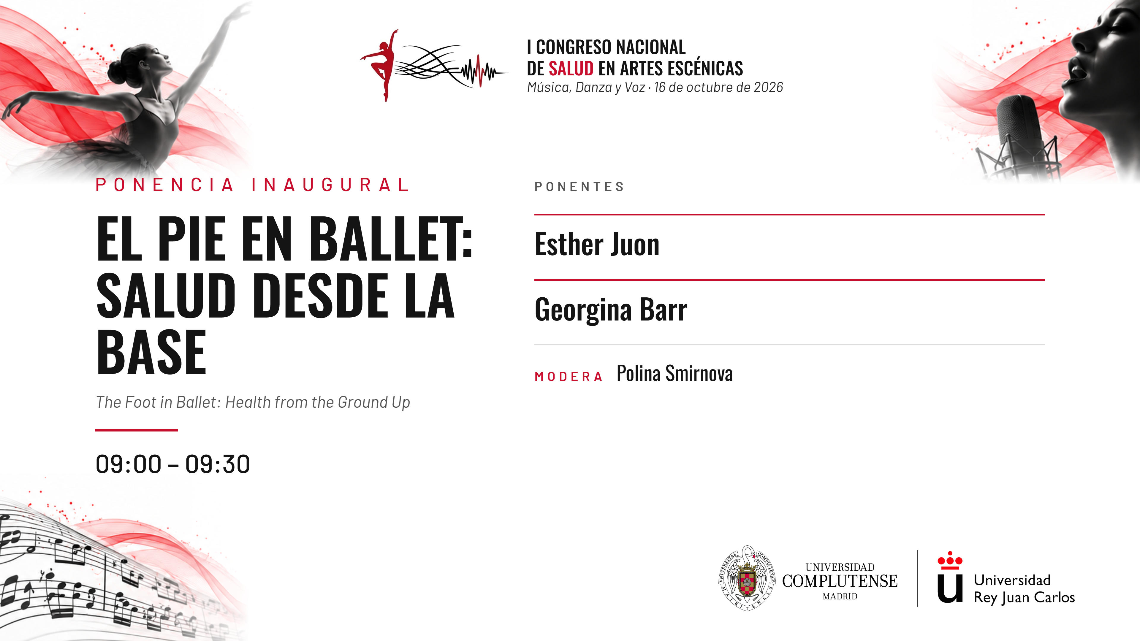 Ponencia inaugural - El pie en ballet: Salud desde la base
